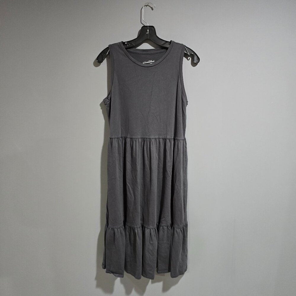 Universal Thread Tiered Tank Dress - Gray Size Small